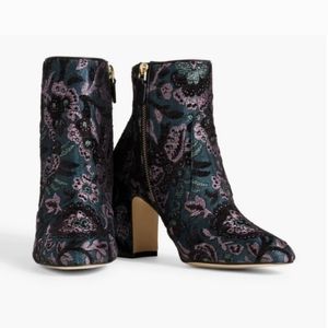 Stuart Weitzman Nell 85 Jacquard Ankle Boots Size 6 Womens booties